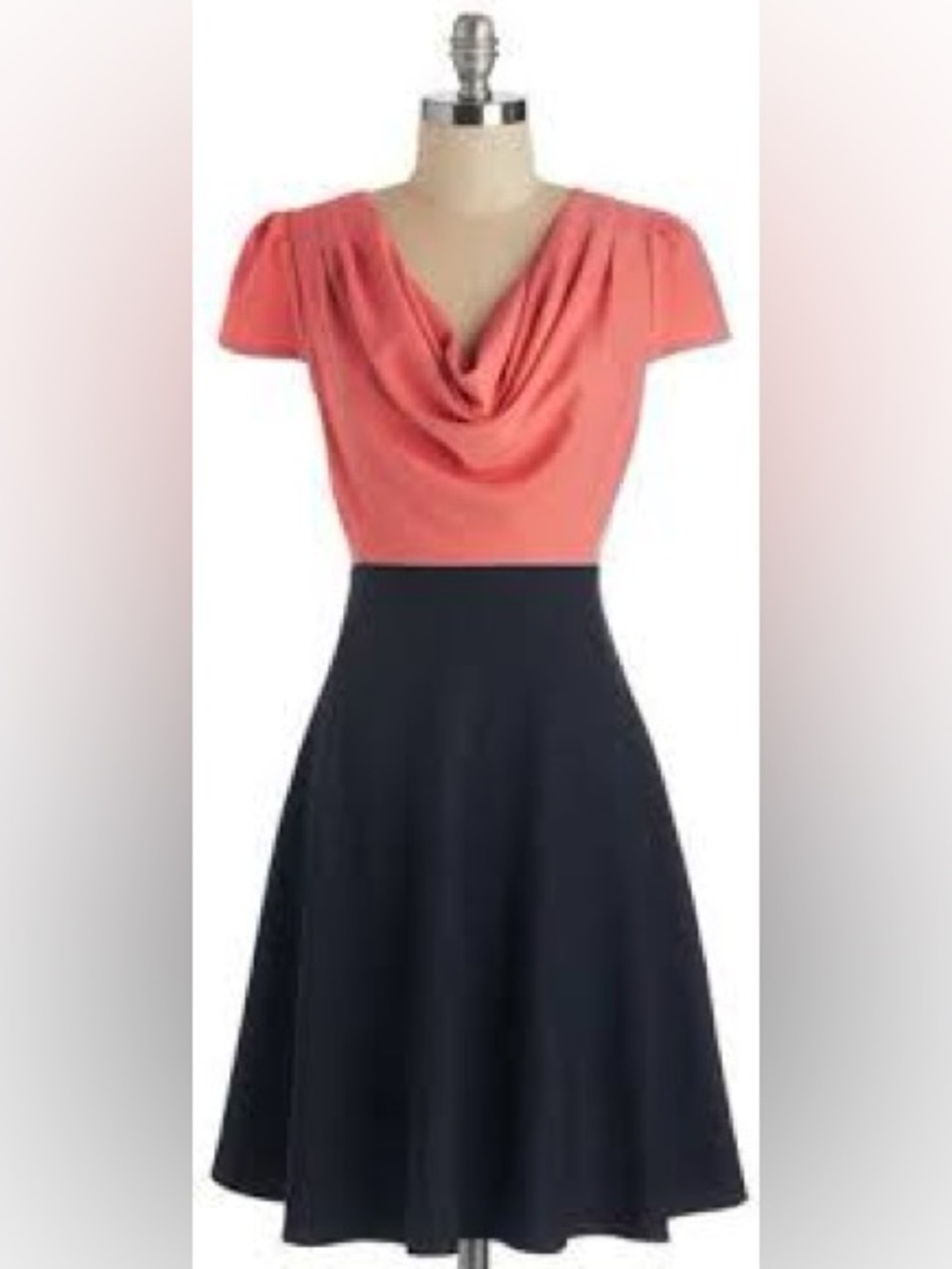 ModCloth Louche Gondola Engagement Dress in Coral size UK 12 NWT